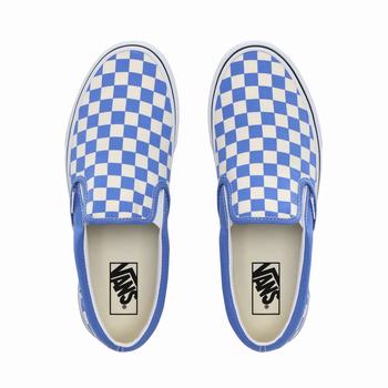 Damske Slip On Tenisky Vans Checkerboard Classic Biele VA73LSVNB